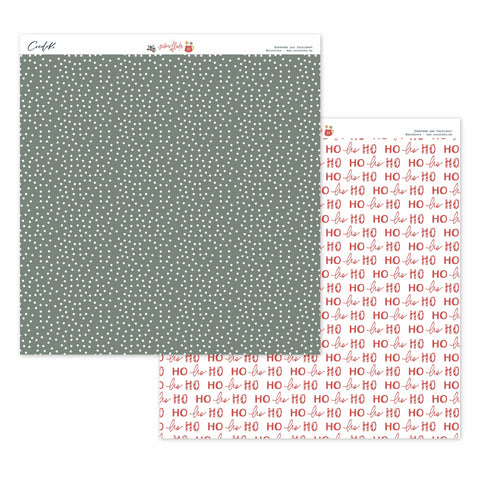 Bloc de 24 papers 12"x12" SNOWFLAKE