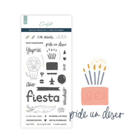 Sellos de Scrapbooking PIDE UN DESEO