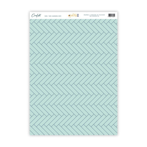 Hule 25x35cm Rajoles Mint SALITRE
