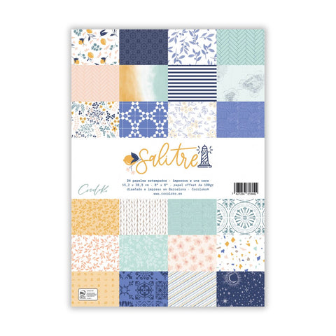 Bloc de 24 papers 6" x 8" SALITRE