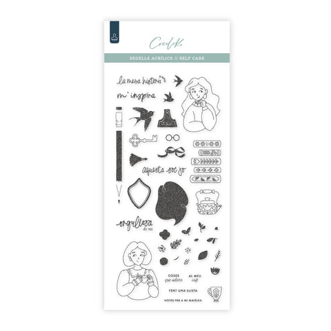 Segells de Scrapbooking Self·Care - català
