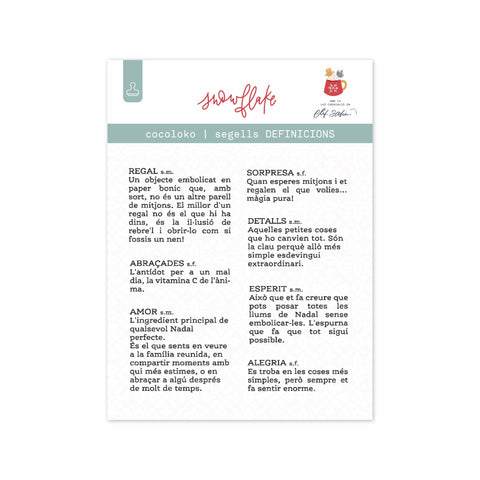 Sellos de Scrapbooking Definiciones NAVIDAD v.2 CAT
