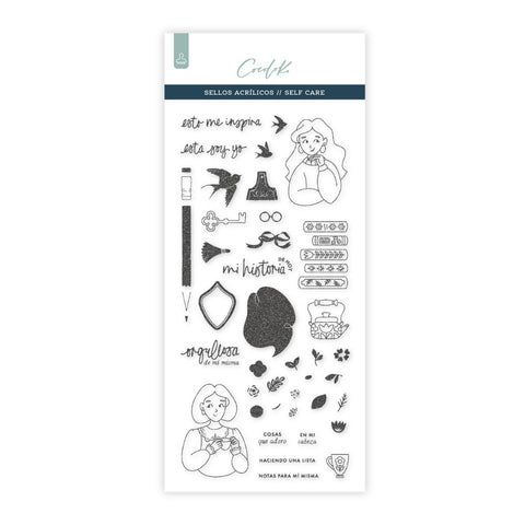 Segells de Scrapbooking SELF·CARE - català