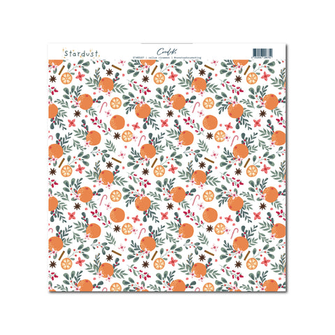 Vellum 12x12 a una cara "Cinammon" Stardust