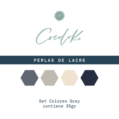 Set de perles de lacre - Colors Grey
