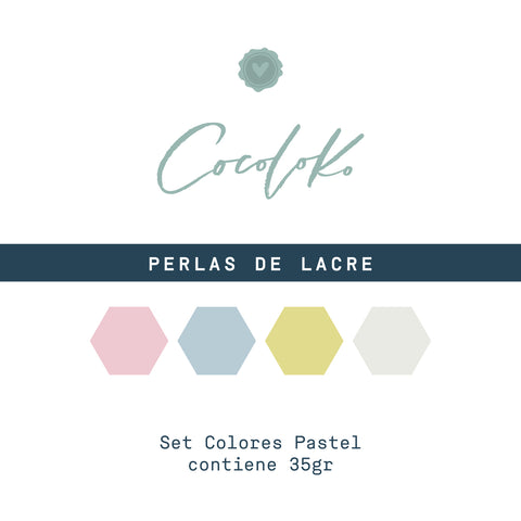 Set de perles de lacre - Colors Pastís