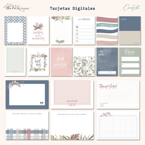 Pack de Tarjetas Digitales Botanica