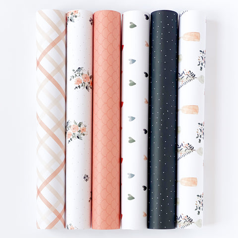 Bloc de 24 papers 12"x12" Amore