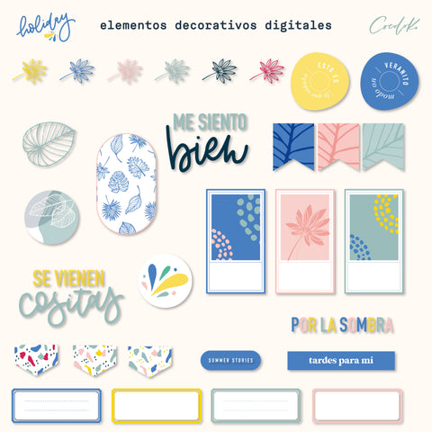 Pack de Elementos Digitales Holiday