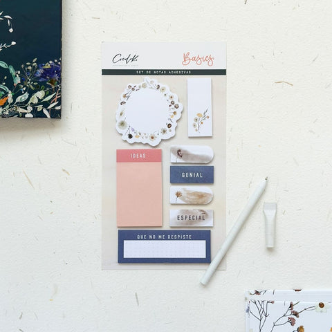 Set Notes Adhesives PEONY