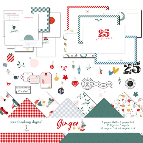 Digital Scrapbooking Pack Ginger - CATALÀ
