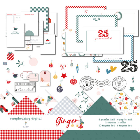 Pack Scrapbooking Digital Ginger