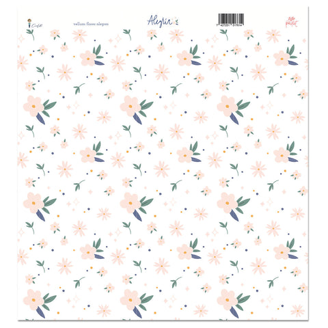 Vellum 12x12 "Flores Alegres"