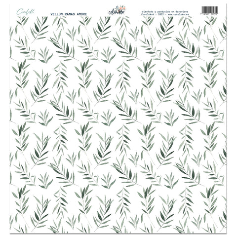 Vellum Branques 12"x12" AMORE