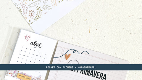 Pocket con Flowers y Notasdepapel