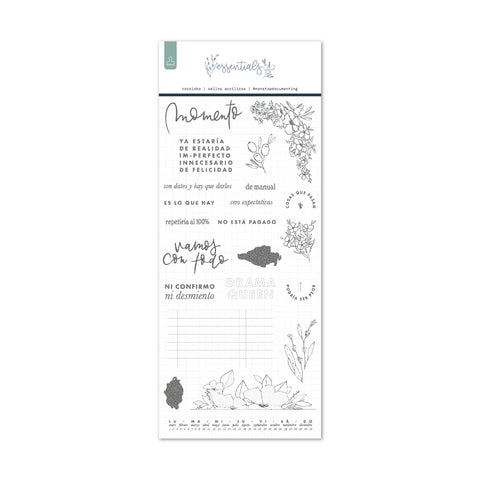 Sellos de Scrapbooking 10x21cm essentials ESP
