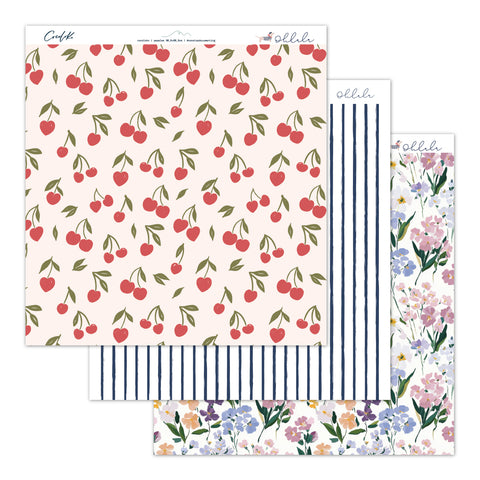Bloc de 24 papeles 12"x12" OHLALA