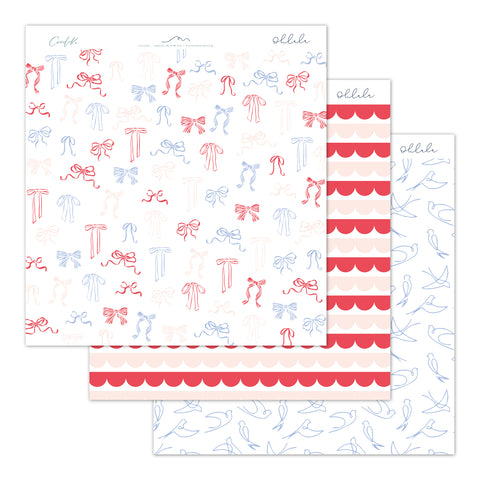 Bloc de 24 papeles 12"x12" OHLALA