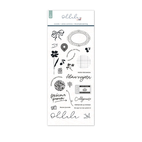 Sellos de Scrapbooking 10x21cm OHLALA ESP