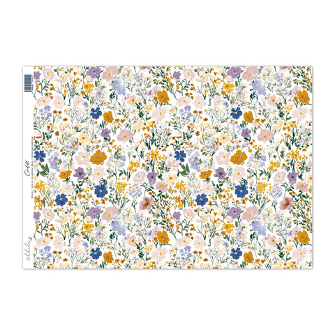 Tela de encuadernar Fleurs 35x50cm OHLALA