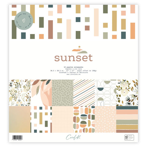 Pack Papers 12x12 SUNSET