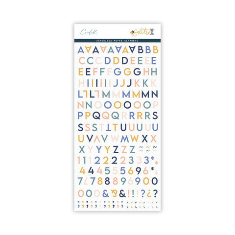 Saltpeter - Puffy Alphabet Sticker Set