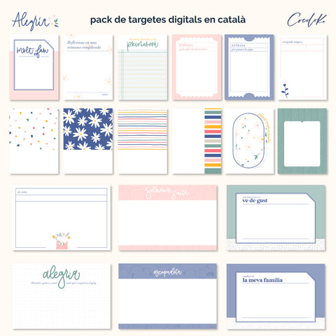 Pack of Alegria Digital Targets in català 