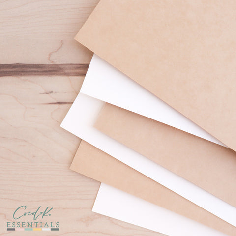 Pack of 6 Natural Kraft Cards from Cocoloko ESSENTIALS