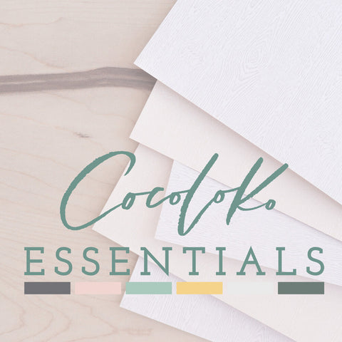 Pack of 6 Natural White Cards from Cocoloko ESSENTIALS 